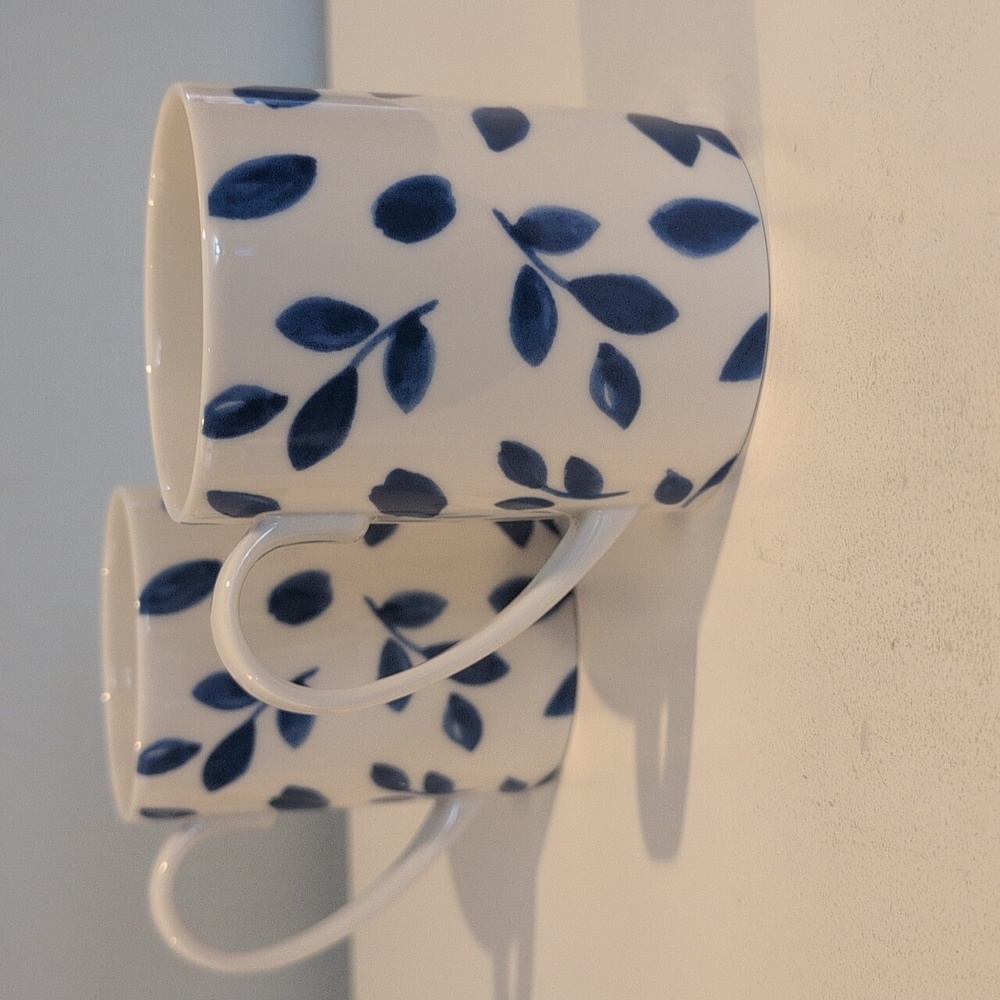 Martha Stewart Stockholm Collection Porcelain Coffee Mug Set Macy's Exclusive